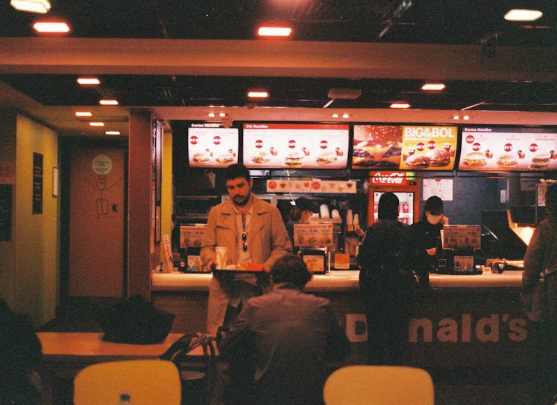 Entrance and welcome area of Starbird chicken restaurant