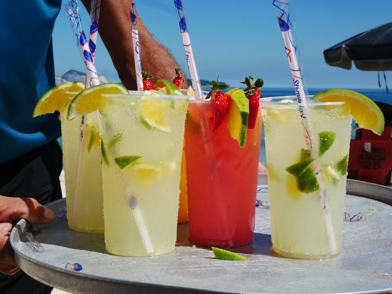 Fountain drinks assortment cold beverages